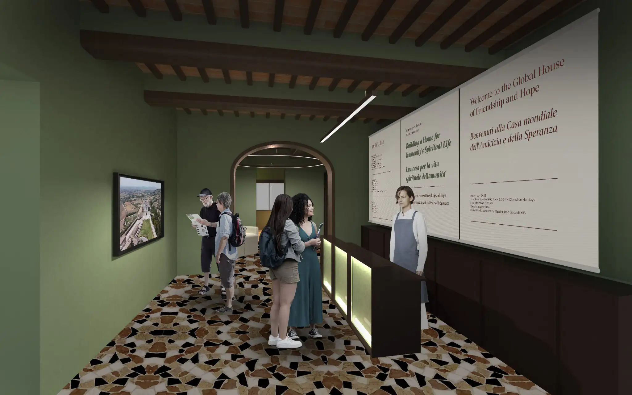 Welcome Area & Bookshop